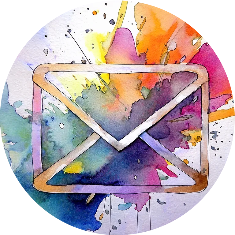 Buntes Brief-Icon